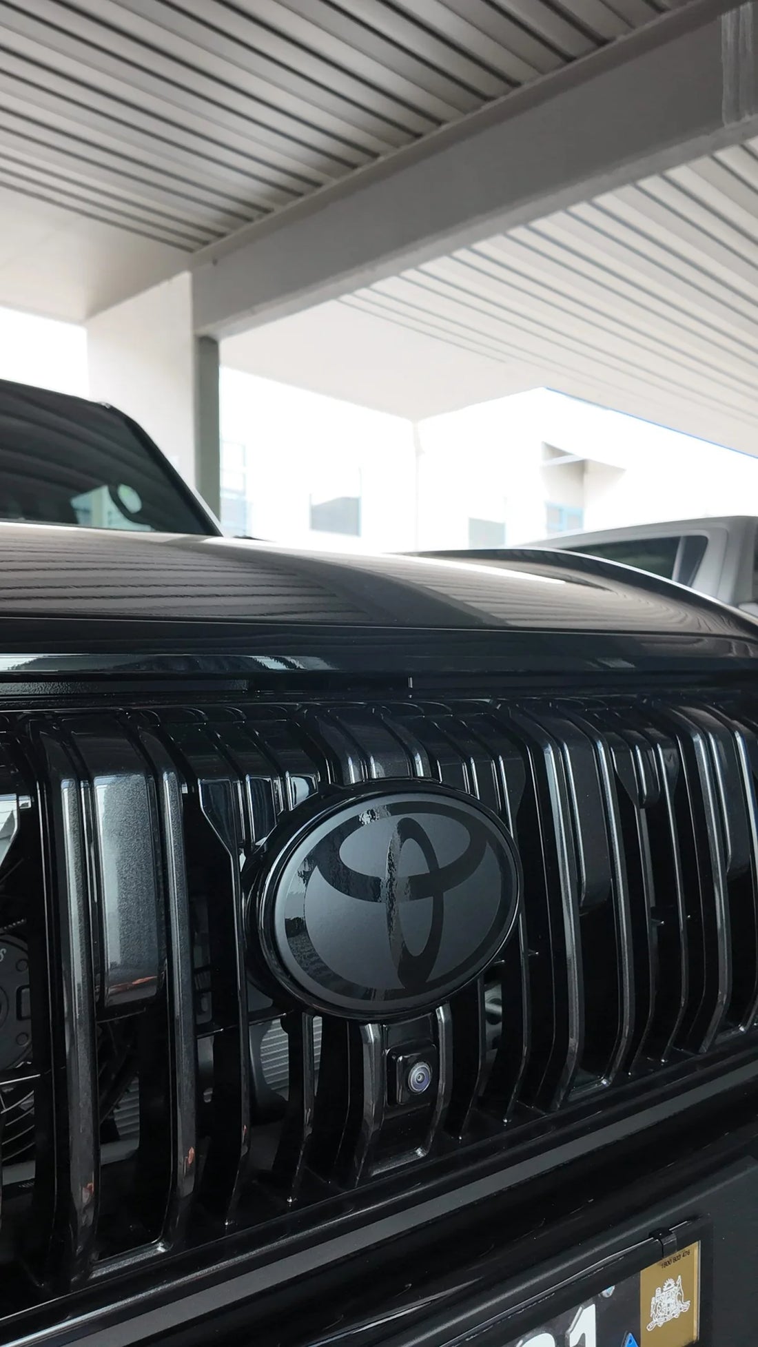 Toyota Land Cruiser Prado 250 Series Front Badge Overlay (Smooth Radar Badge)