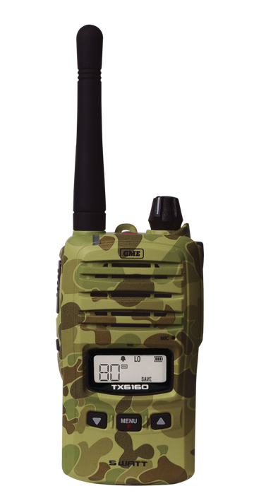 GME 5/1 Watt IP67 UHF CB Handheld Radio (Camo)