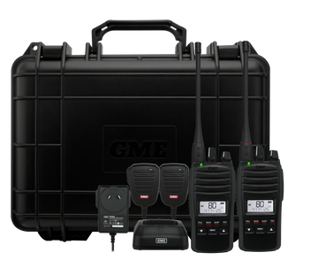 GME 5W UHF CB Handheld Radio (Twin Pack)